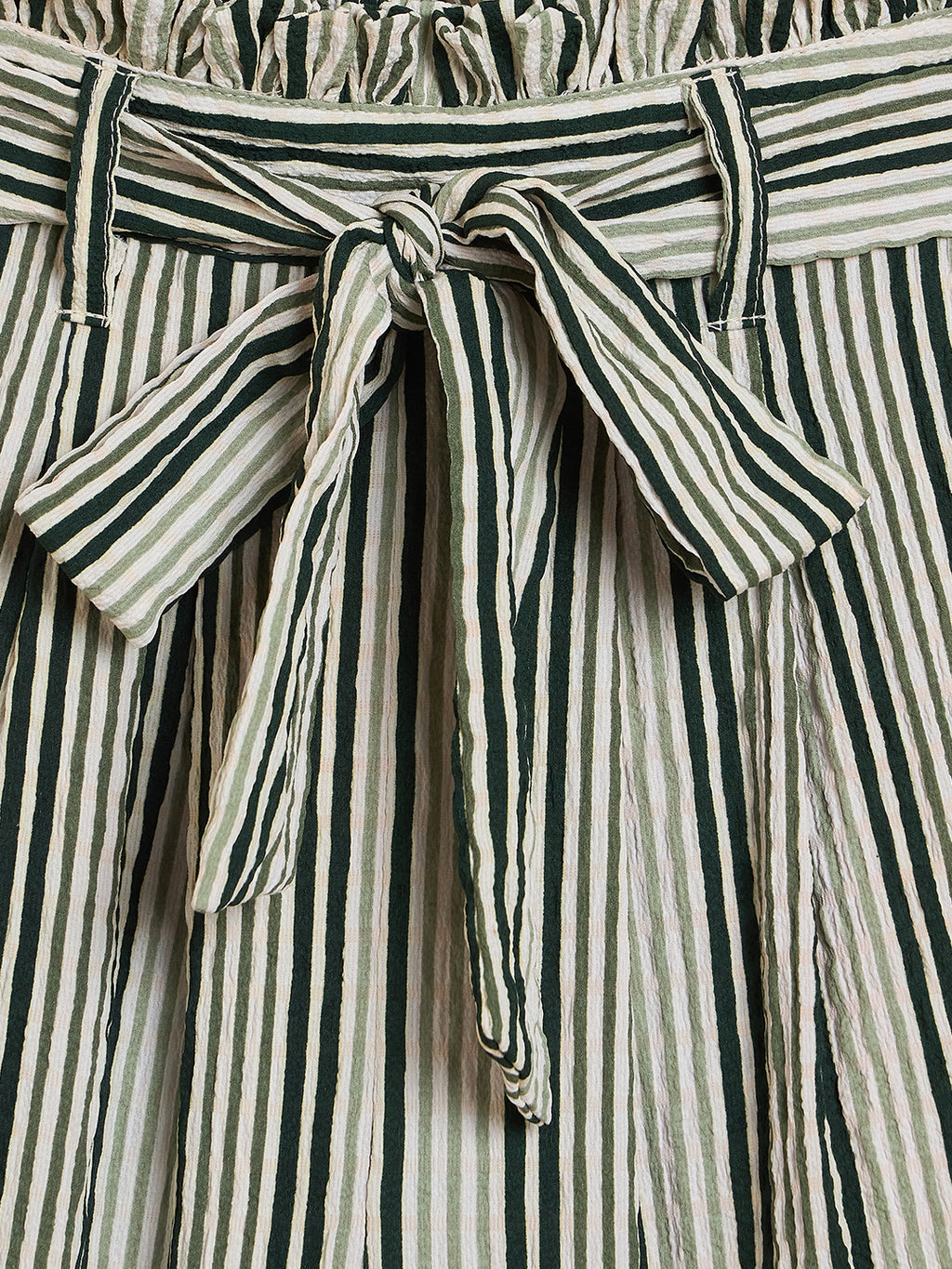 Girls Ankle Length All over Print Top With Pants - Green