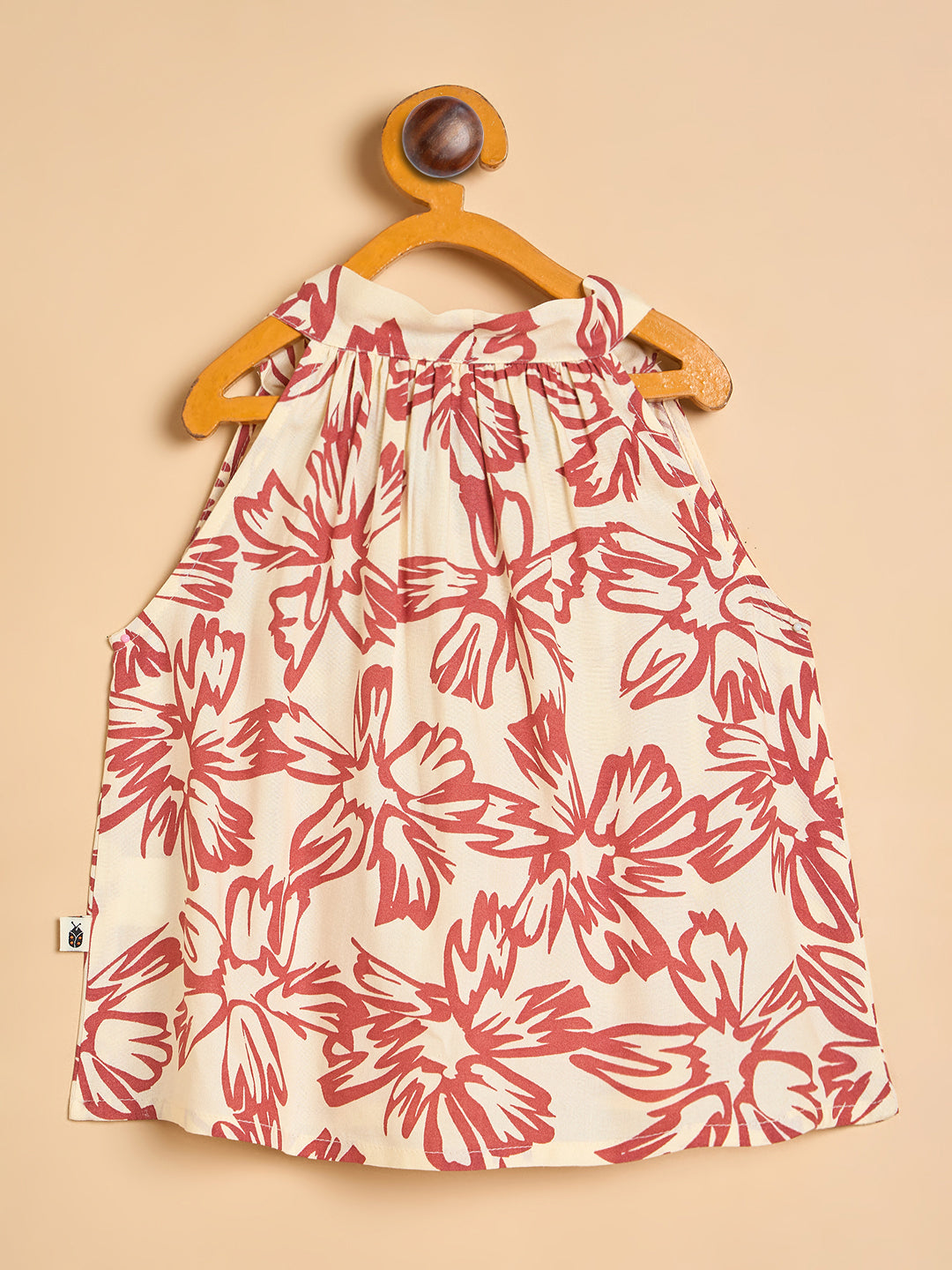 Girls Above Knee All over Print Top With Shorts - Brown