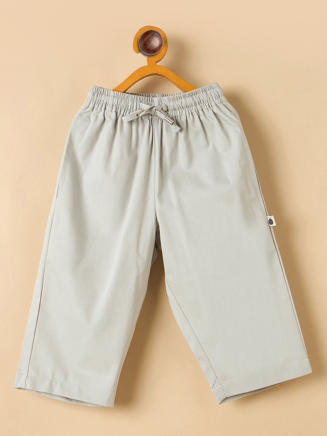 Unisex Ankle Length Solid Cargo Pants - Grey