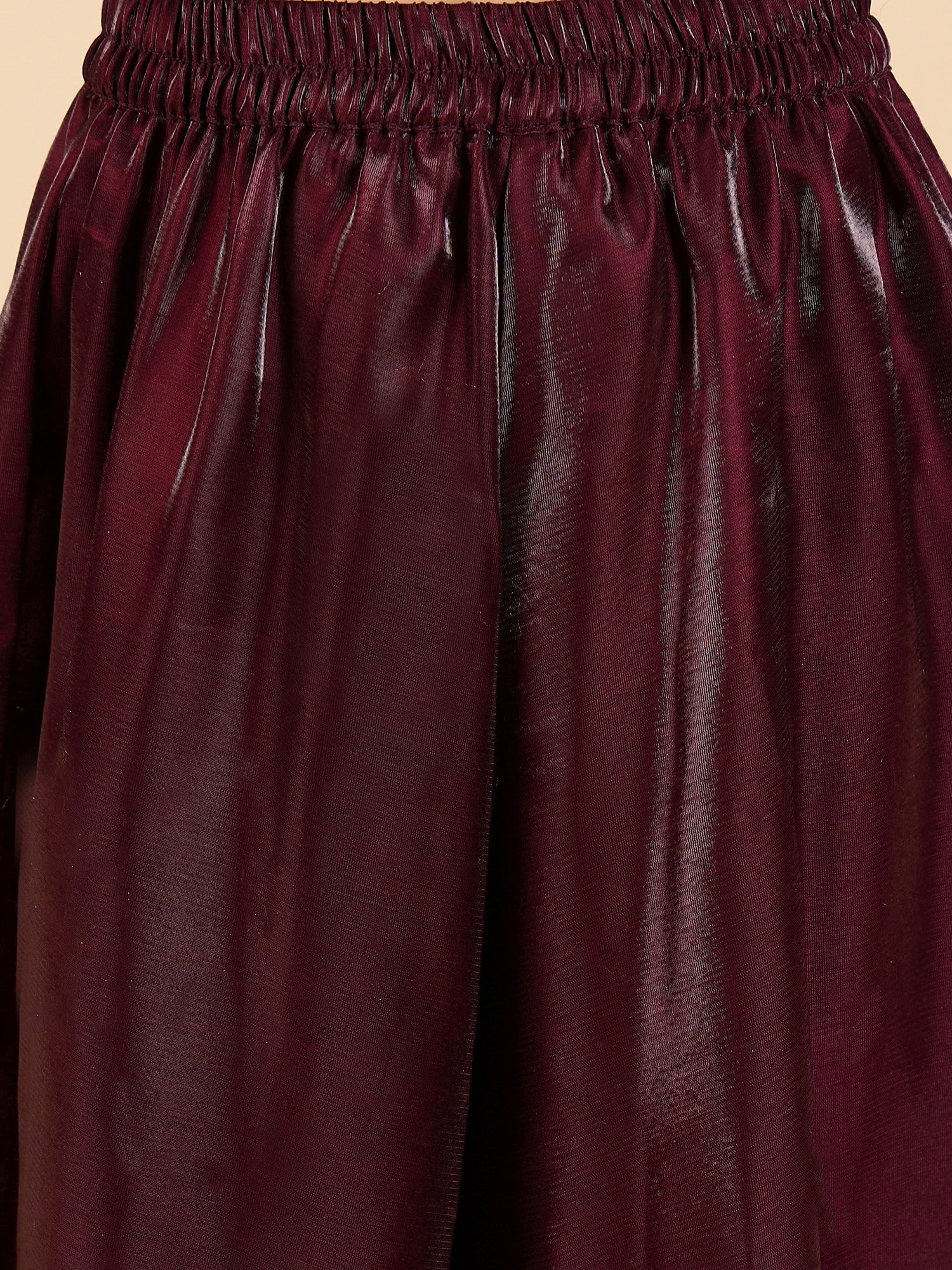 Girls Above Knee All over Print Kurti Set - Yellow