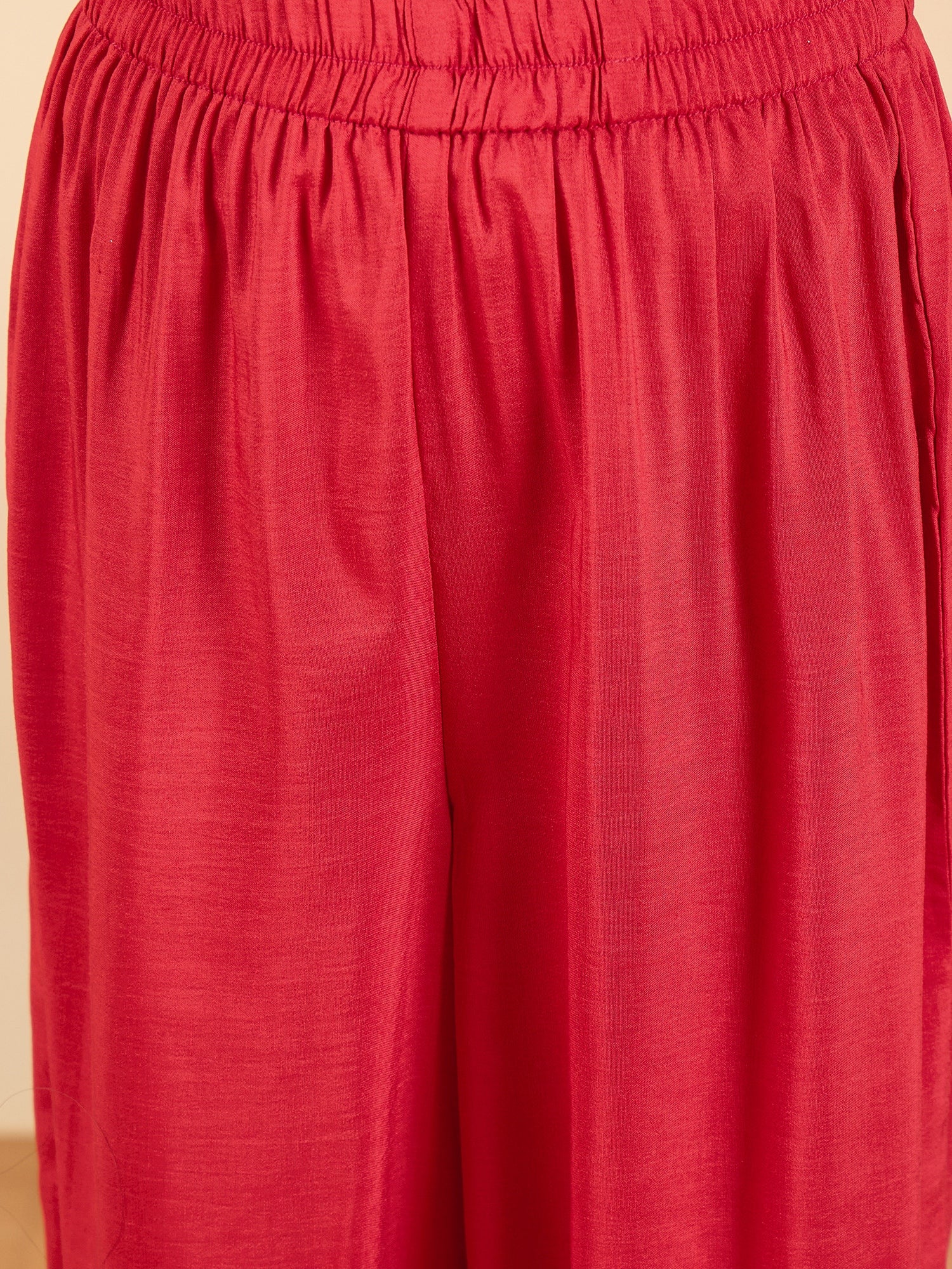 Girls Above Knee All over Print Kurti Set - Orange