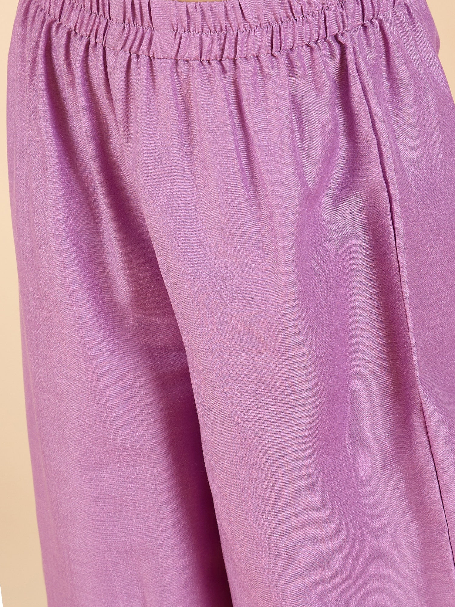 Girls Full Length All over Print Kurti Set - Yellow