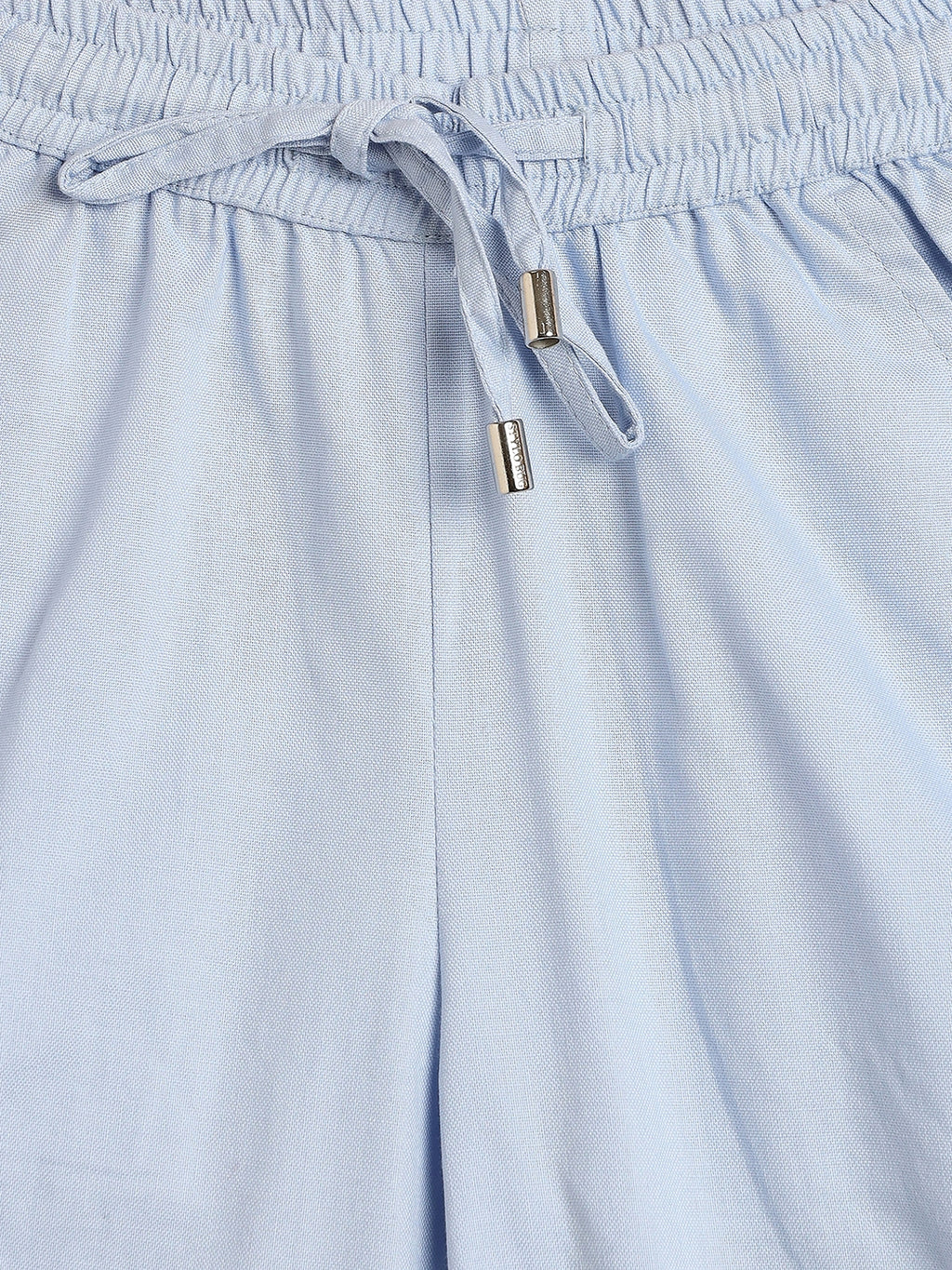 Unisex Ankle Length Solid Cargo Pants - Blue