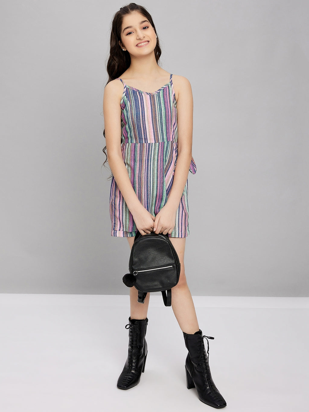 Girls Mid Thigh Jumpsuit - Multi