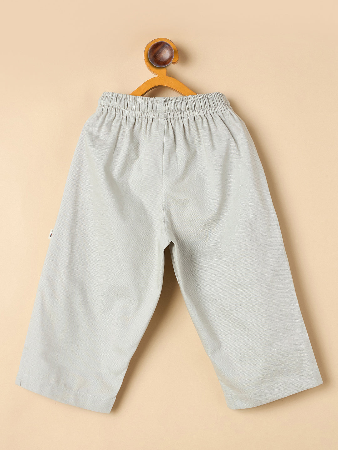 Unisex Ankle Length Solid Cargo Pants - Grey