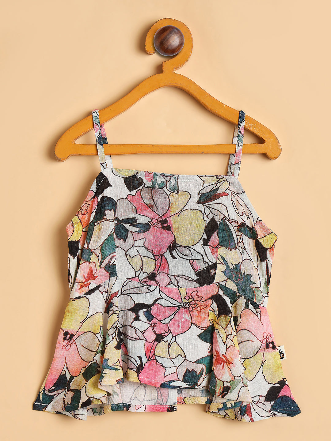 Girls Below Knee All over Print Top with Capris - Multi