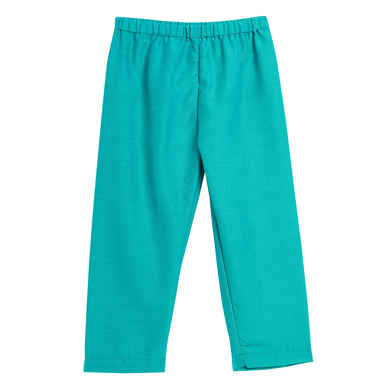 Boys Ankle Length Printed Kurta Set - Green