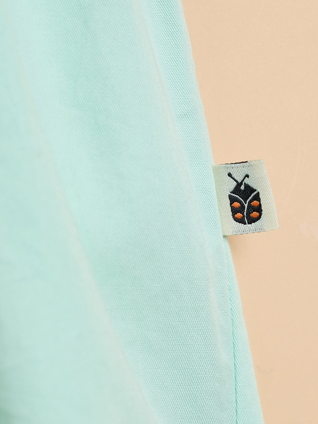 Girls Knee Length Solid Dress - Green