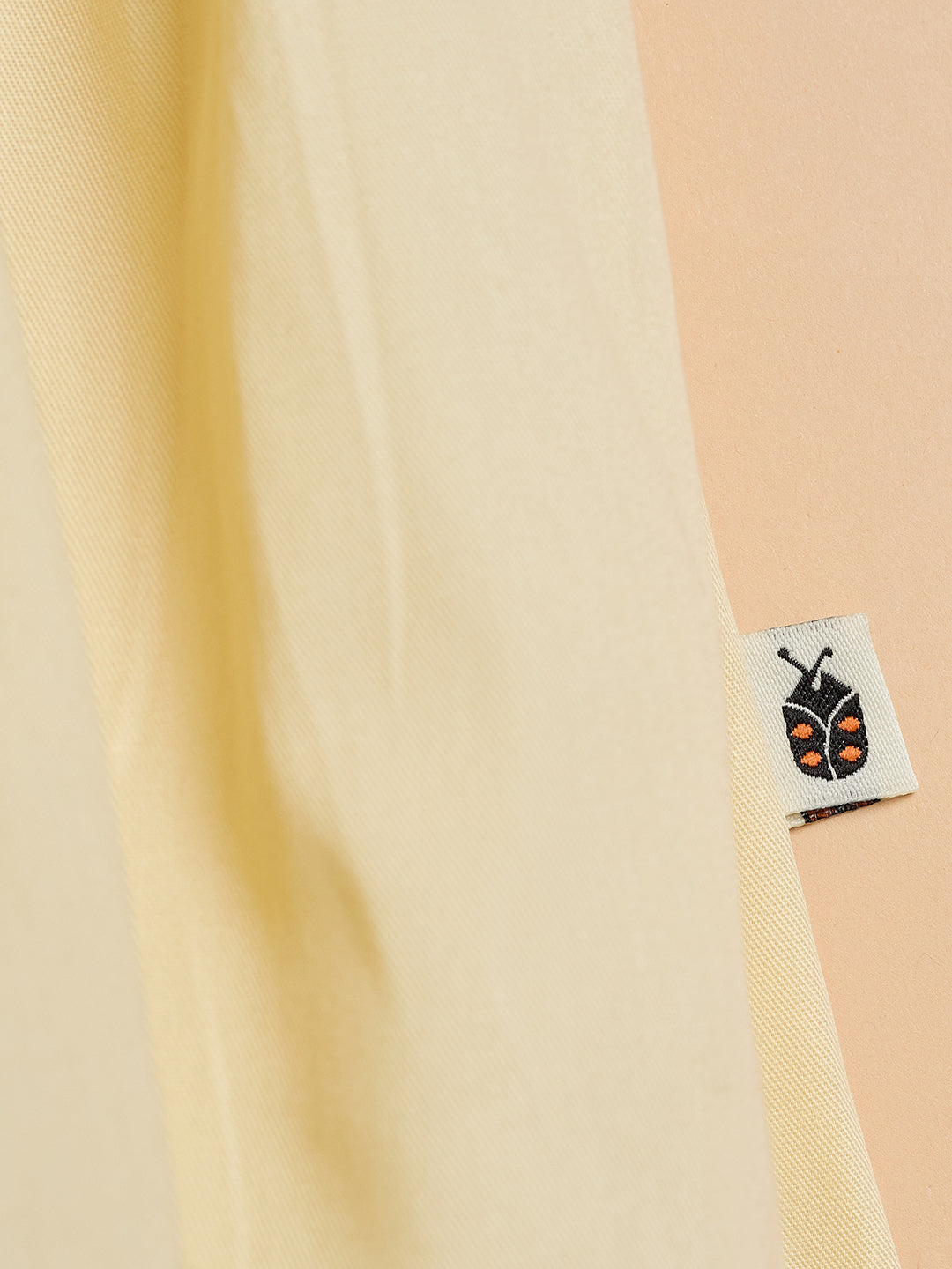 Girls Knee Length Solid Dress - Yellow