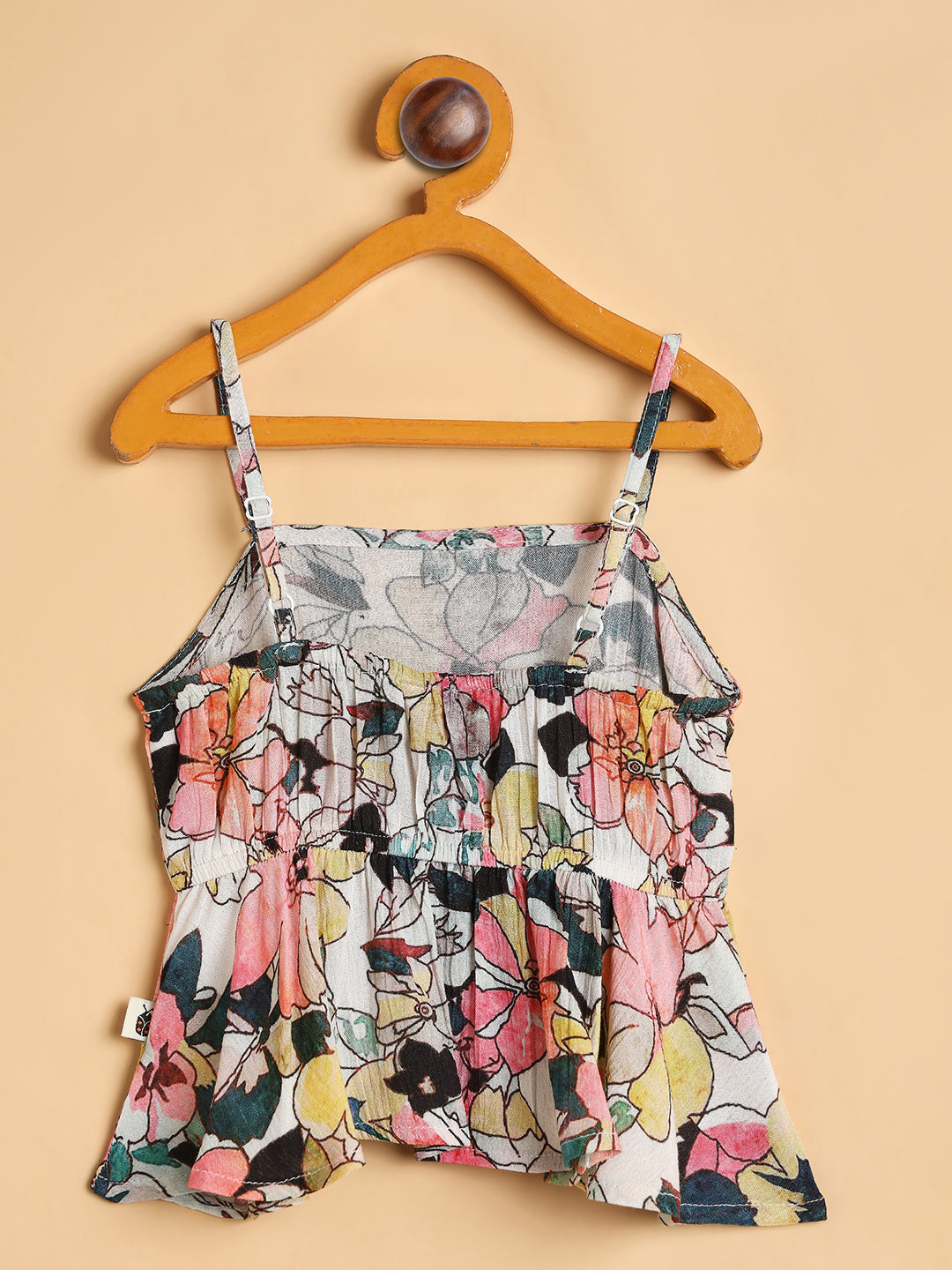 Girls Below Knee All over Print Top with Capris - Multi