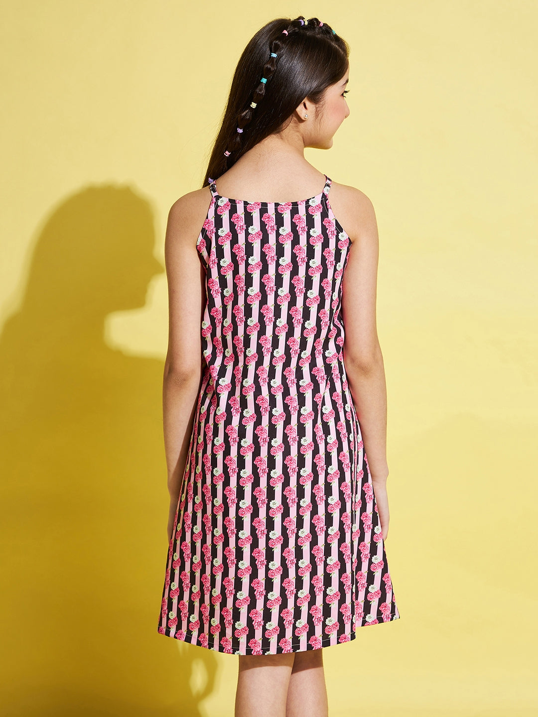 Girls Mid Thigh Dress - Pink