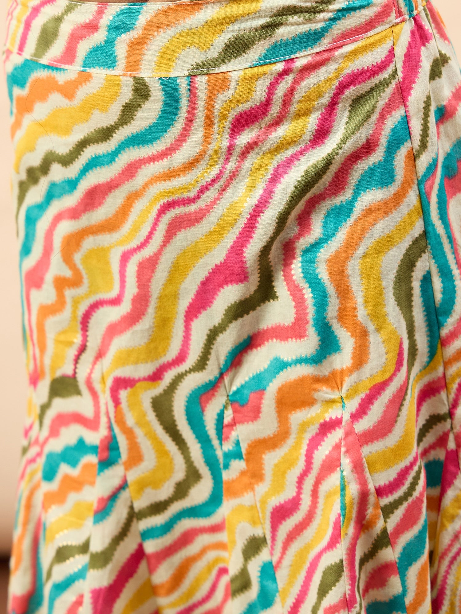 Girls Ankle Length Printed Lehenga Choli - Multi