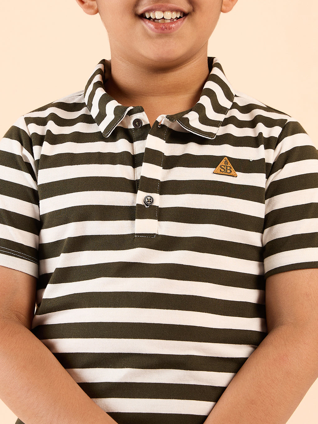 Boys Waist Length Printed T-shirt - White