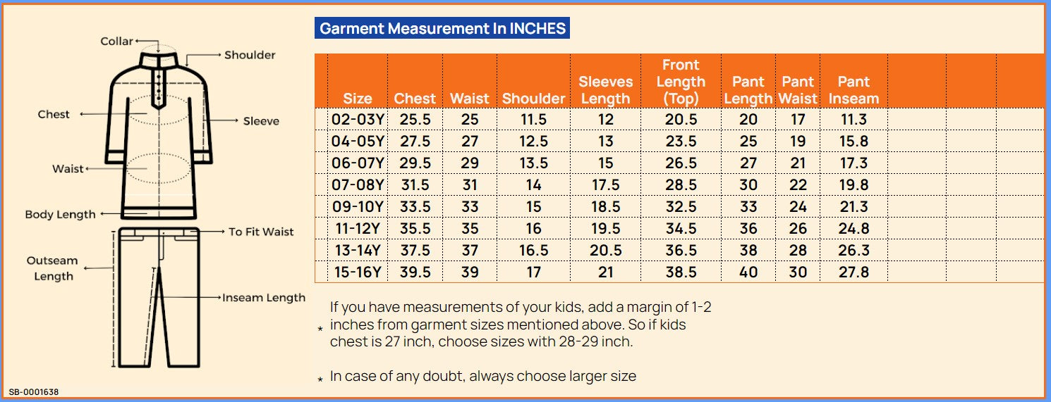 Boys Above Knee Printed Kurta Set - Multi