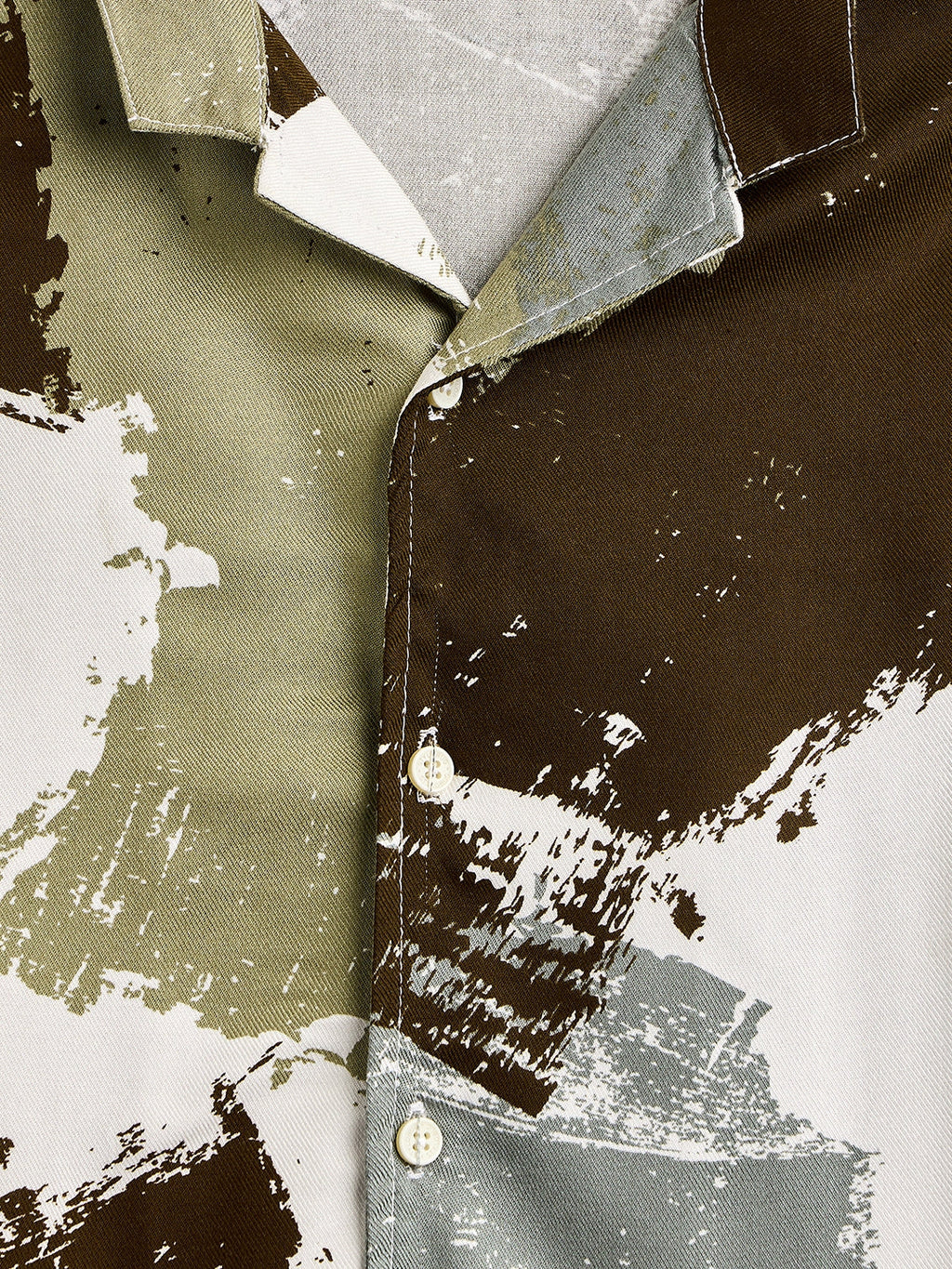 Boys Mid Thigh Printed Shirt with Shorts - Green