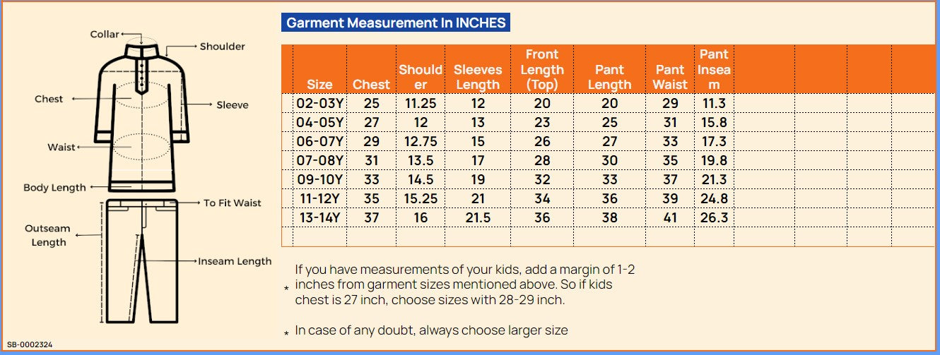 Boys Knee Length Printed Kurta Set - Brown