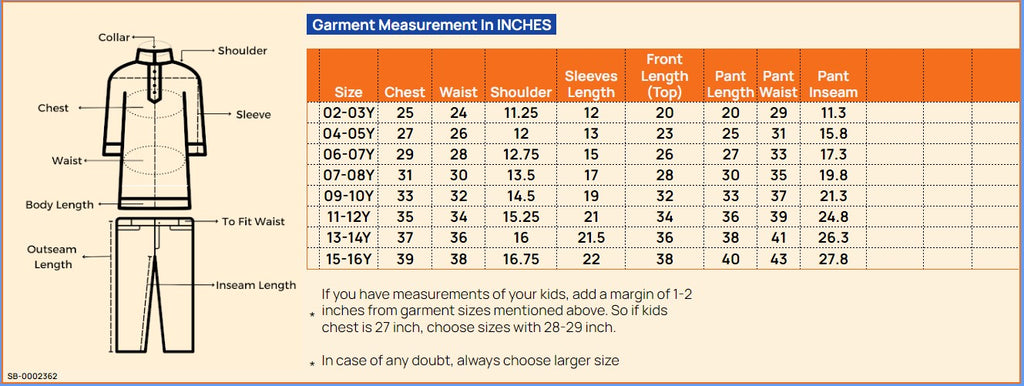 Boys Knee Length Printed Kurta Set - Red