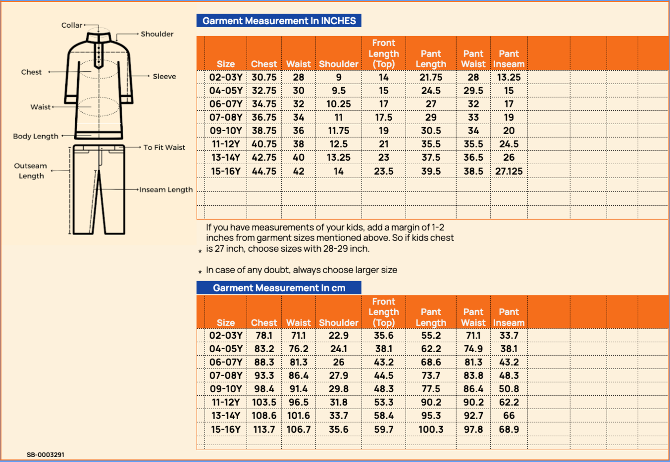 Girls Ankle Length All over Print Top With Pants - Peach