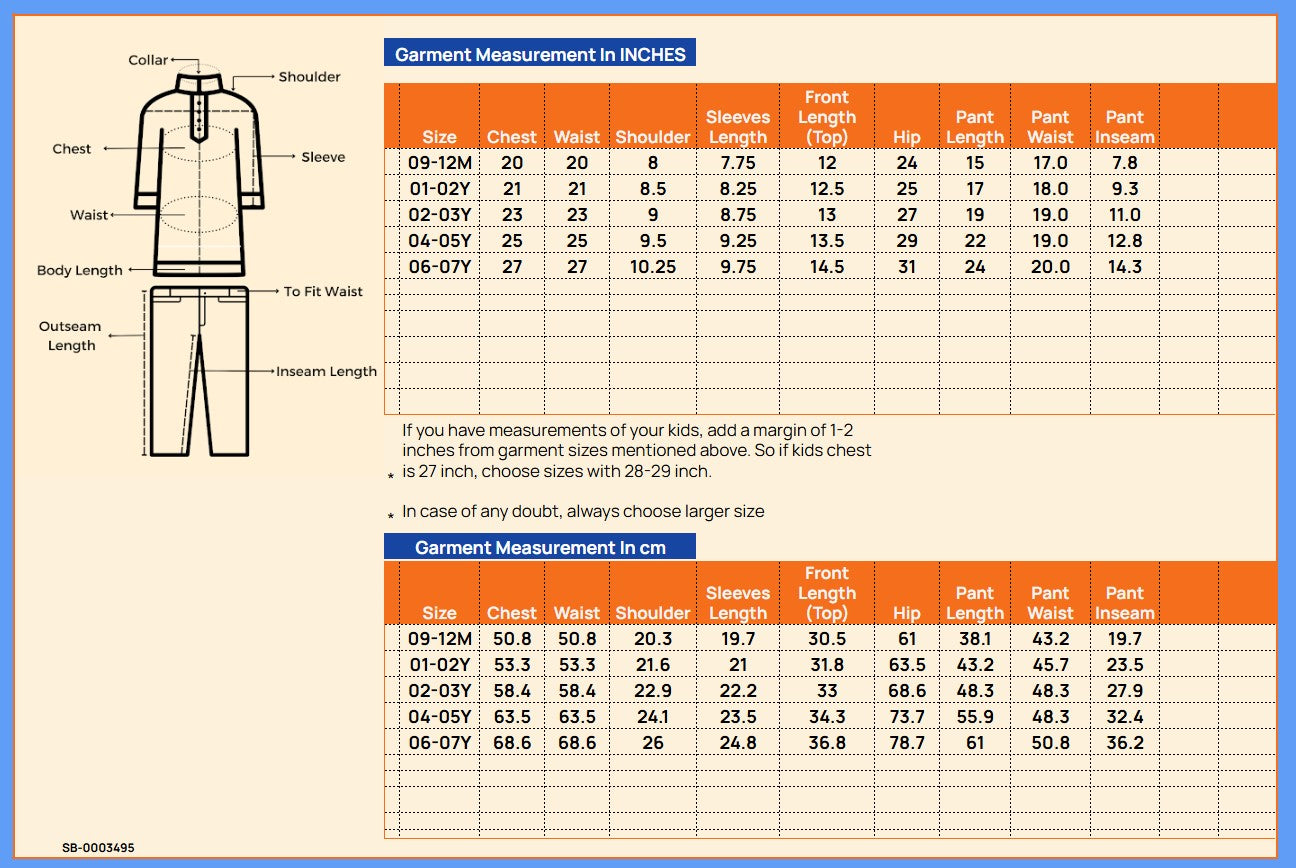 Girls Ankle Length All over Print Top With Pants - Red