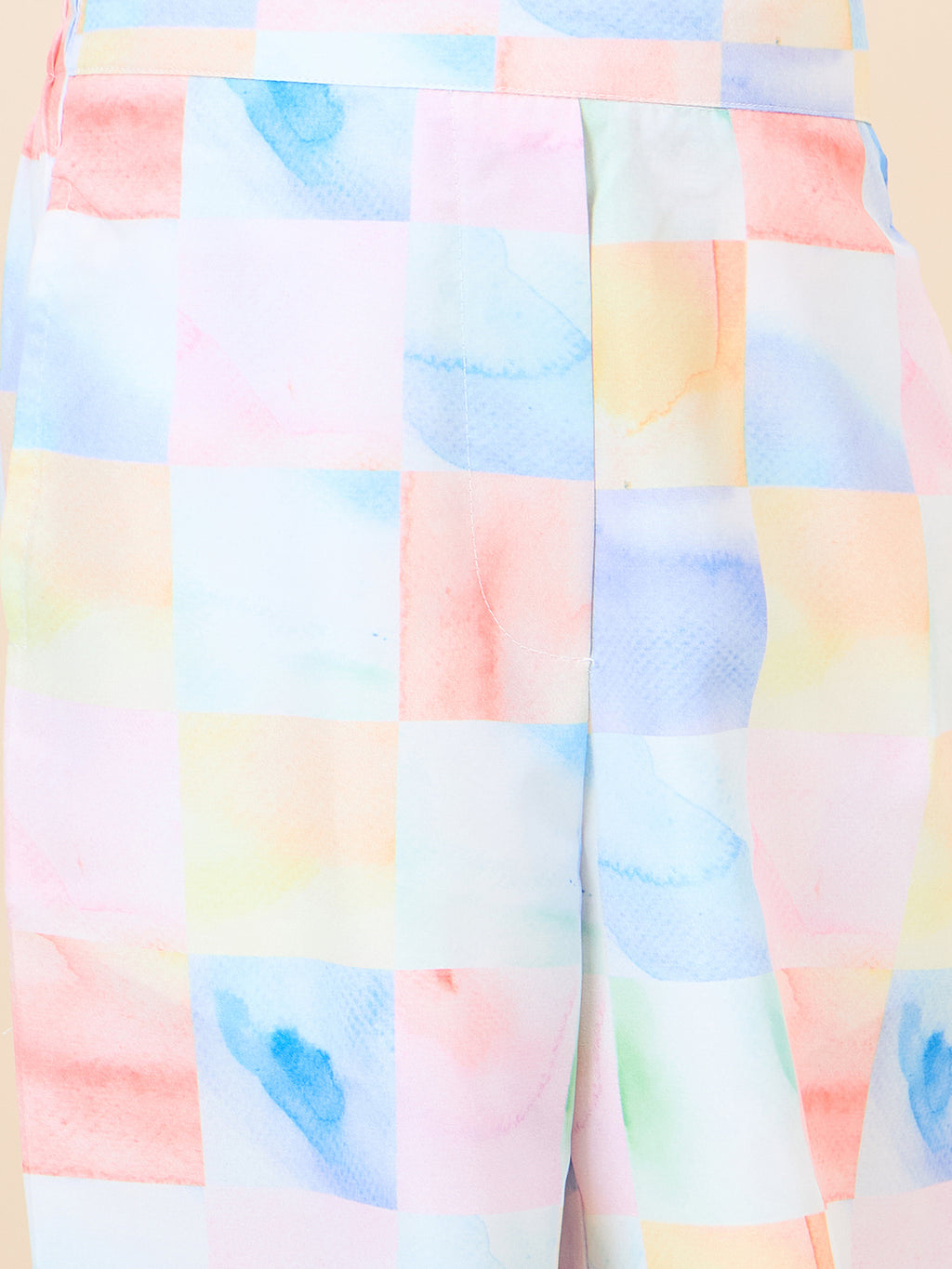 Girls Ankle Length All over Print Top With Pants - Multi