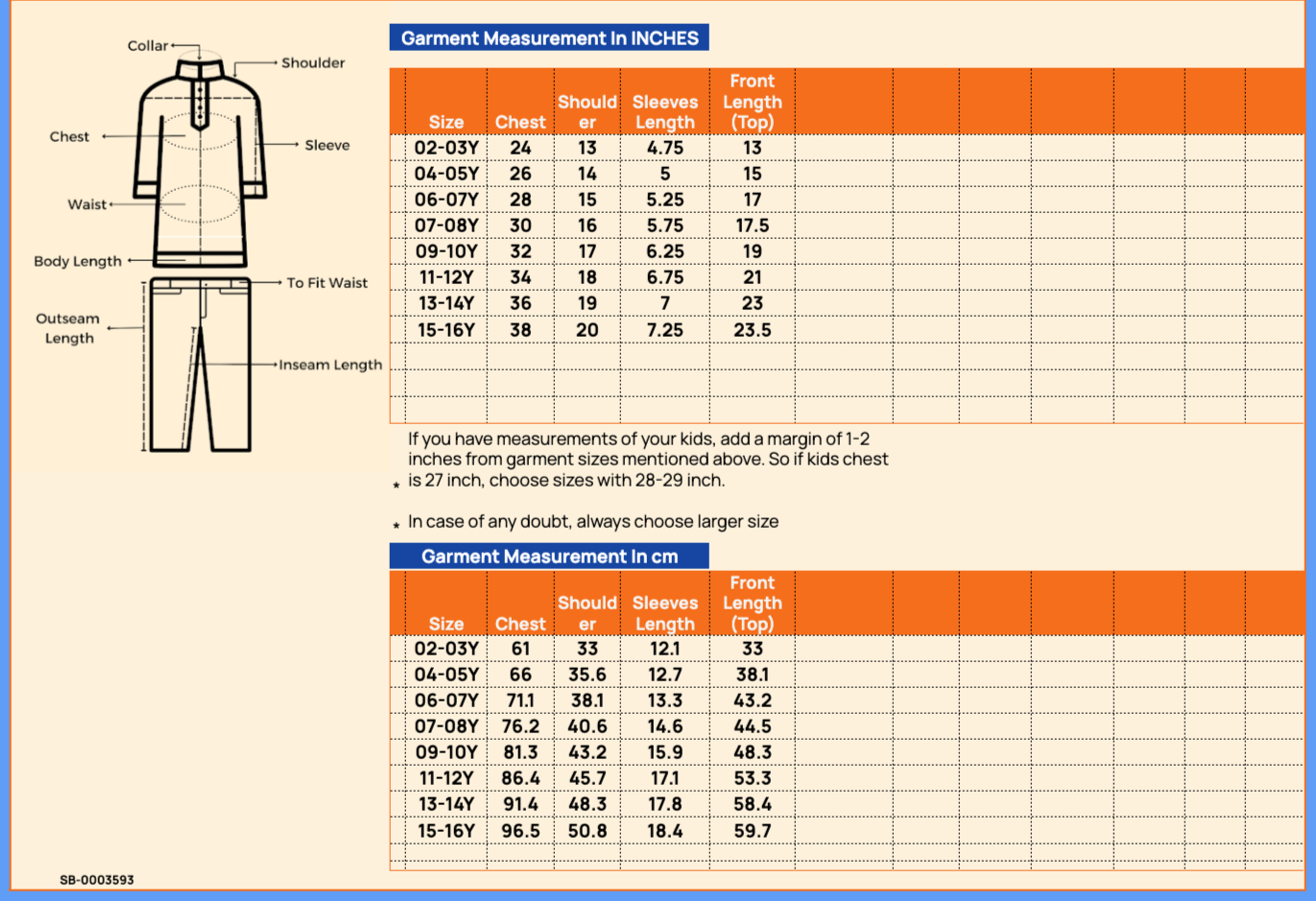 Girls Hip length Printed T-shirt - Orange