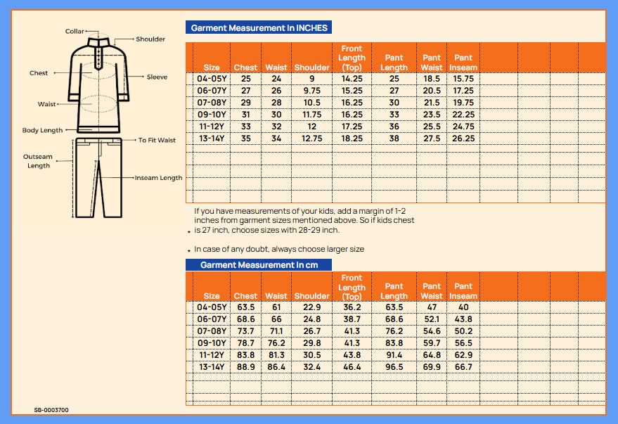 Girls Ankle Length Solid Top With Pants - Rust