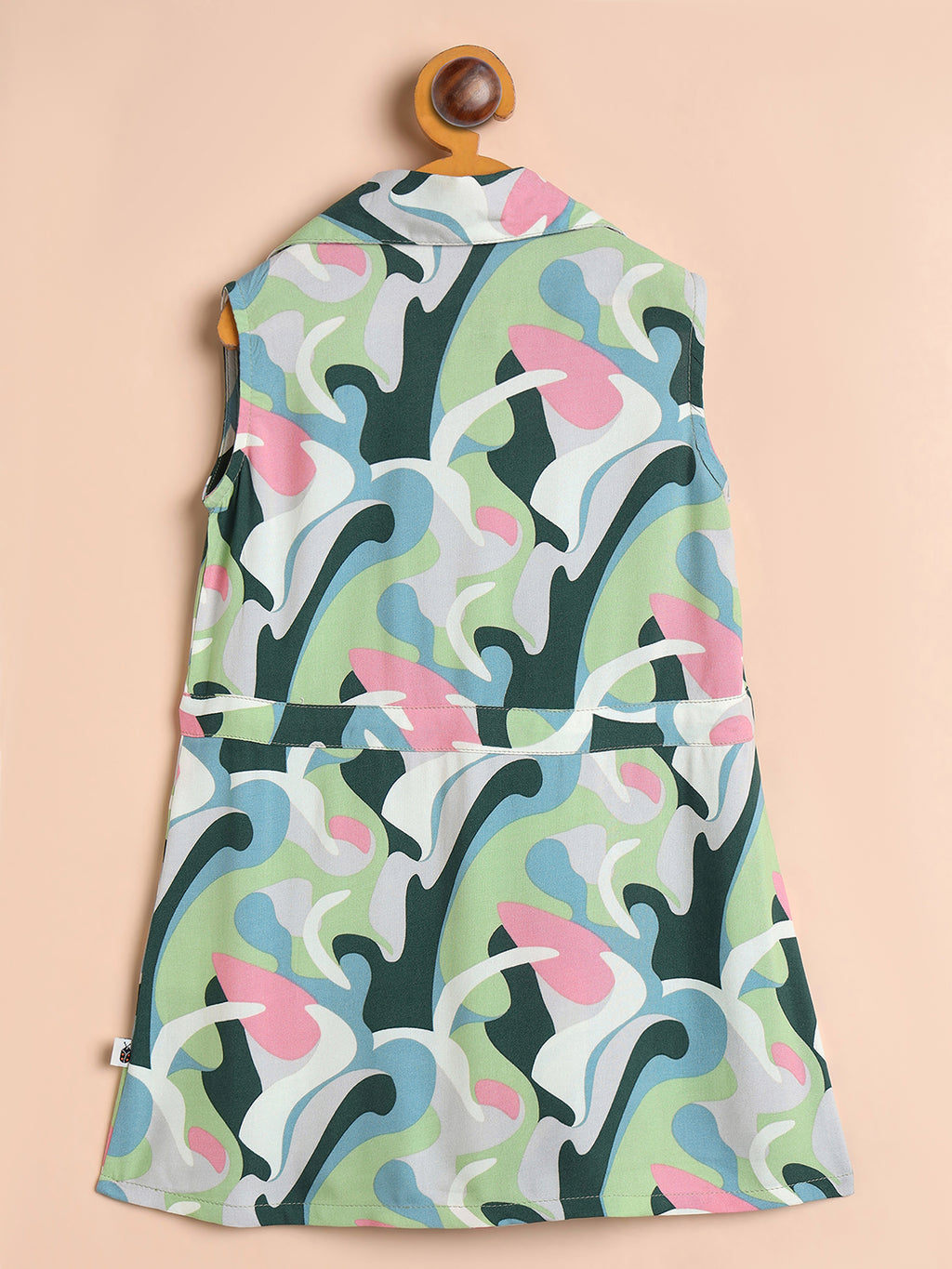 Girls Ankle Length All over Print Top With Pants - Green