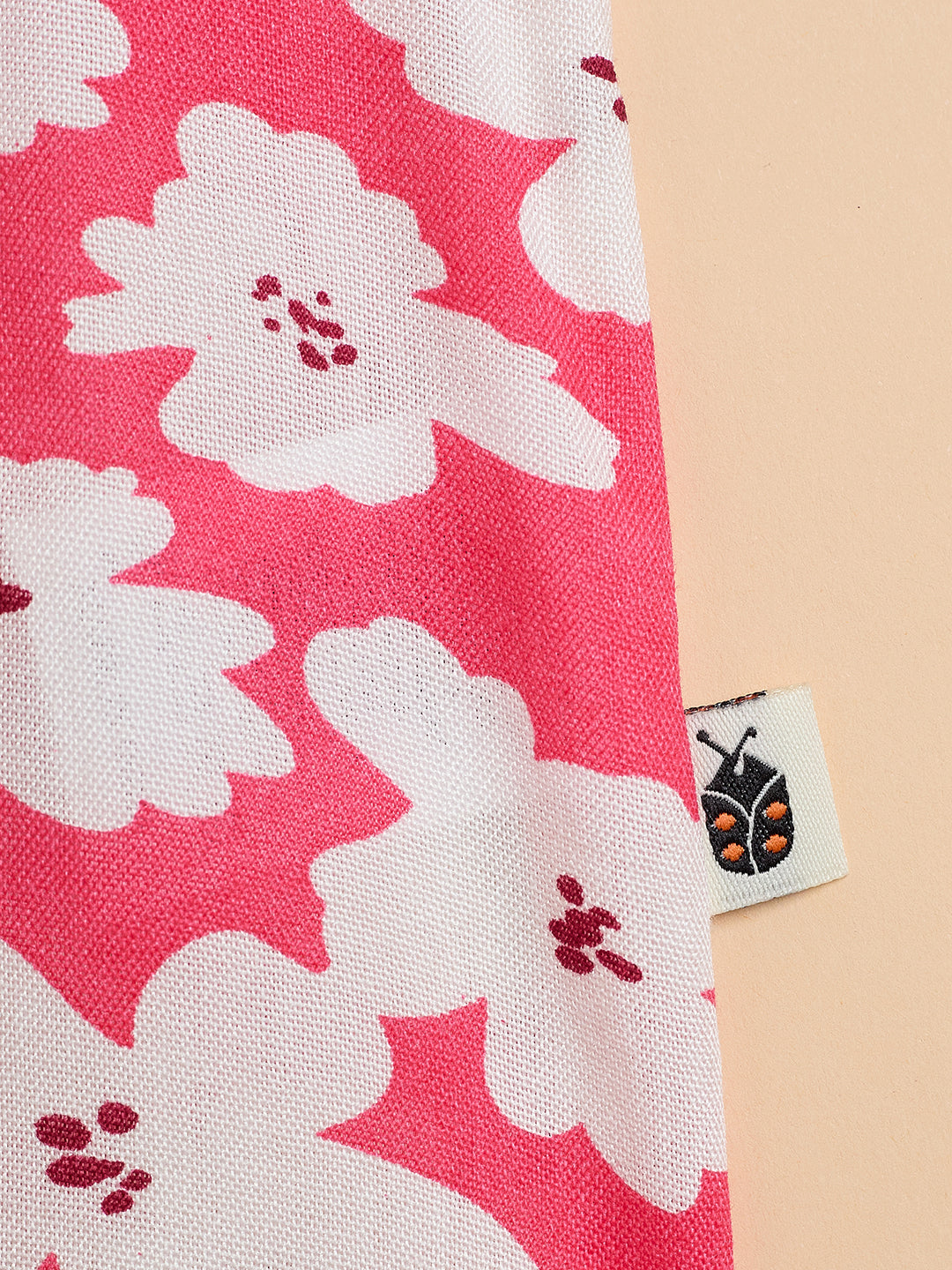 Girls Waist Length All over Print Top - Red