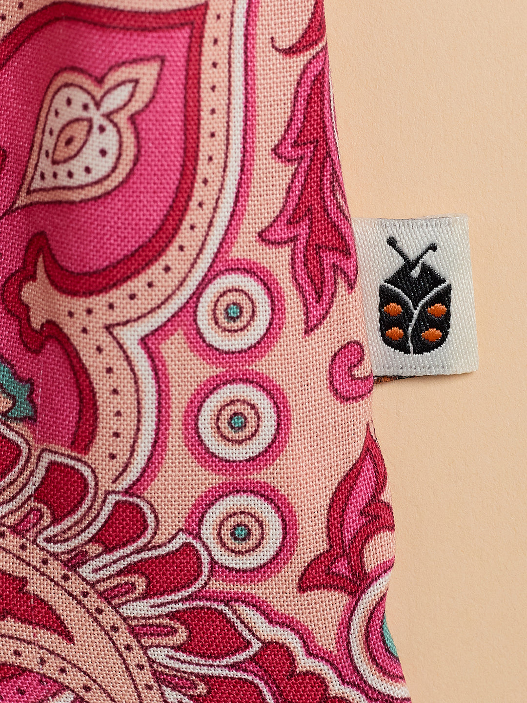 Girls Waist Length All over Print Top - Pink