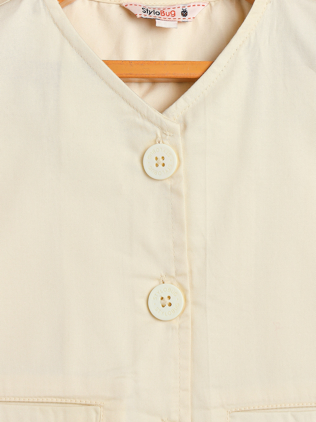 Girls High Hips Solid Top With Pants - Yellow